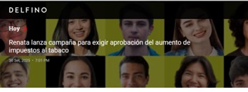 Campaña #SíAl23880 en medios - Delfino CR